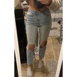 High rise mom jeans